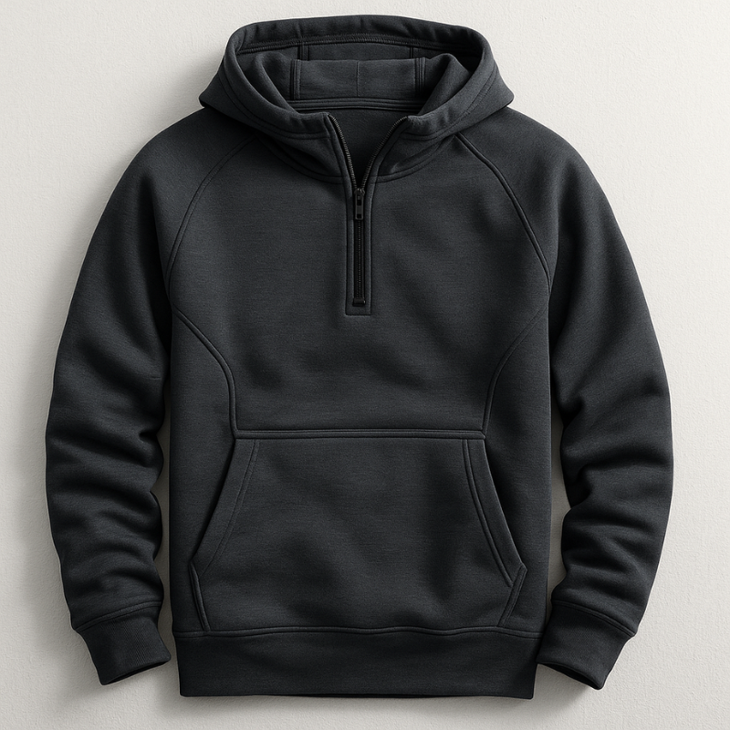 Vesperguard | Quarter Zip Hooded Long Sleeve Sweatshirt
