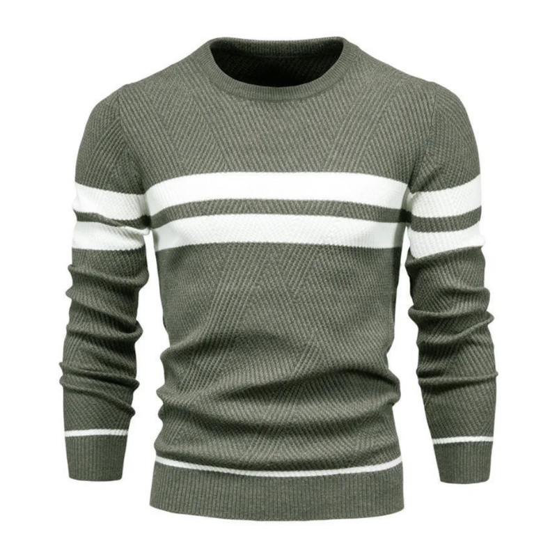 Arminas | Sweater Long Sleeve Striped Crew Neck Knit