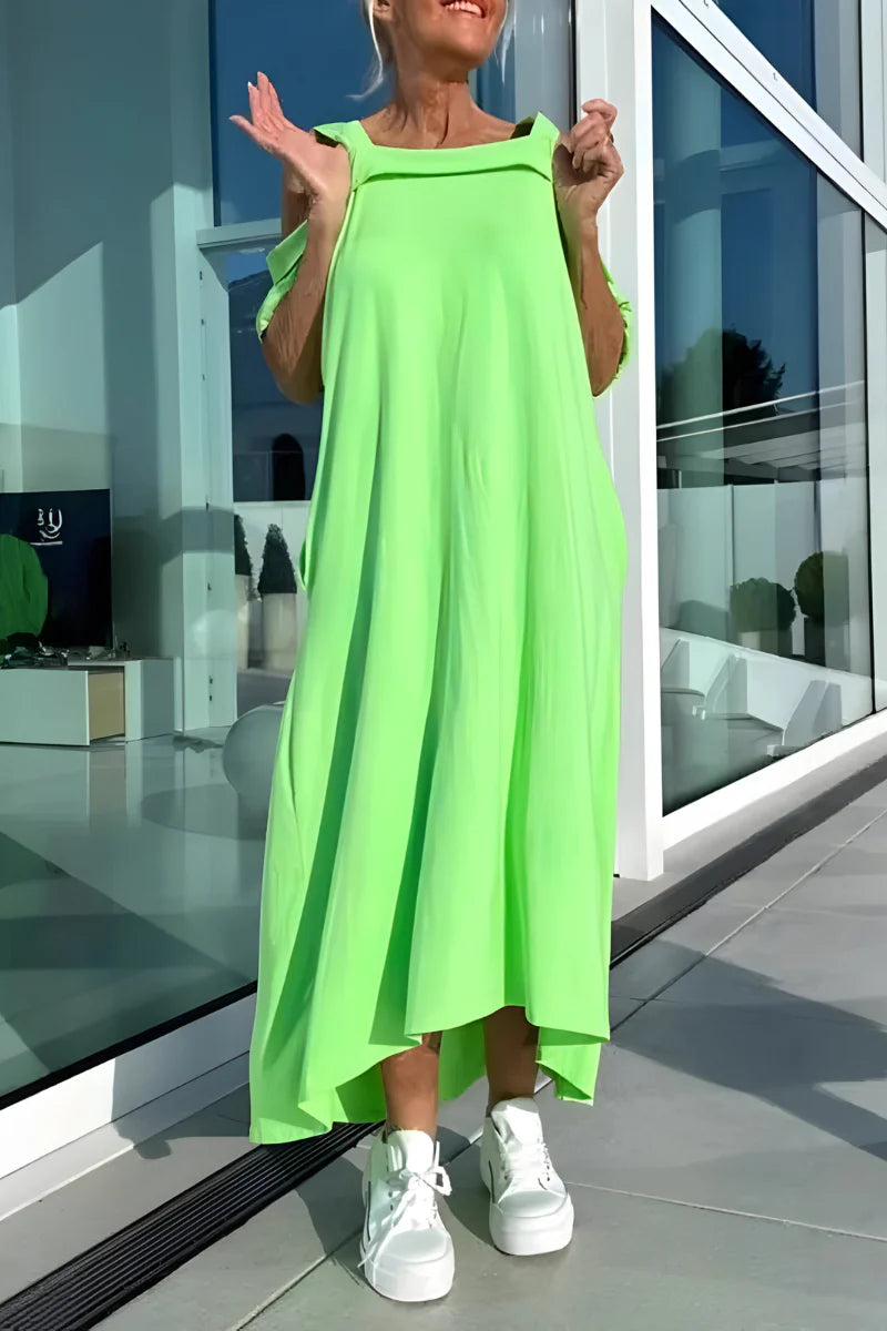 Vathsala | Off Shoulder Loose Maxi Dress