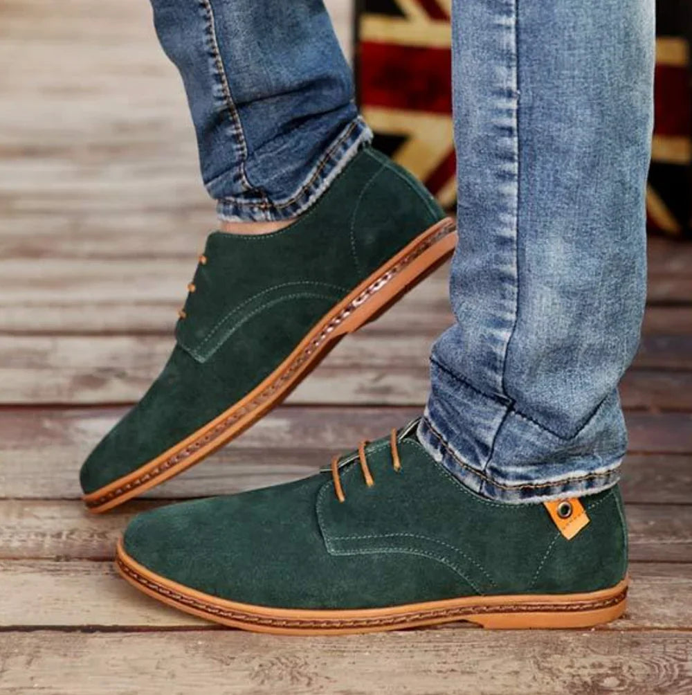 Steeve | Lace-Up Shoes Brown Suede-Feel Low-Top