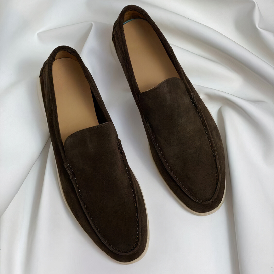 Bastien | Vintage Leather Slip-On Loafers