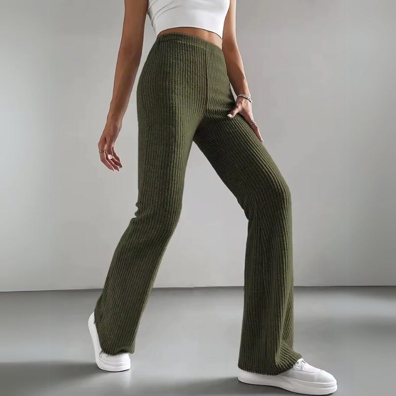 Kathrine | Flared Ribbed Lounge Pants