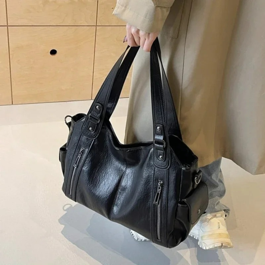 Lynn | Tote Bag Large Shoulder Style Zip Pockets