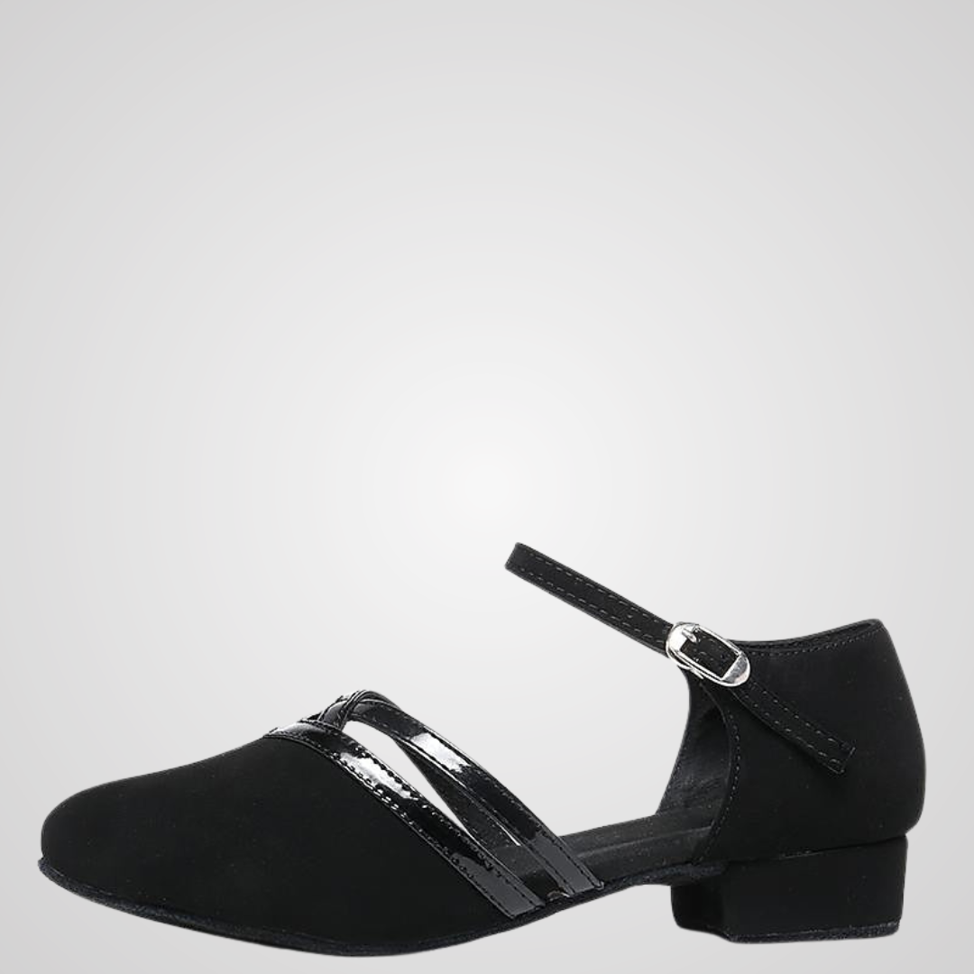 Lowitja | Black Mary Jane Low Heel Shoes