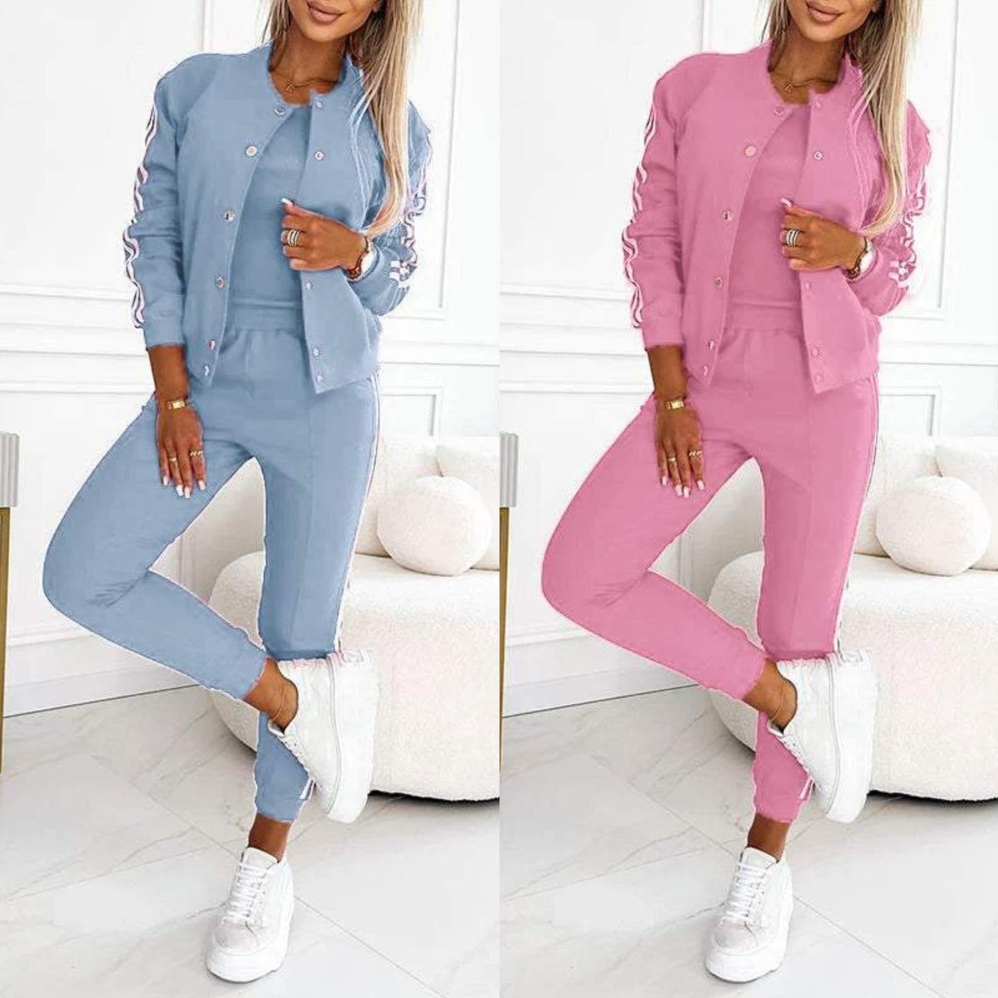 Kendra | Three Piece Jogger Lounge Set