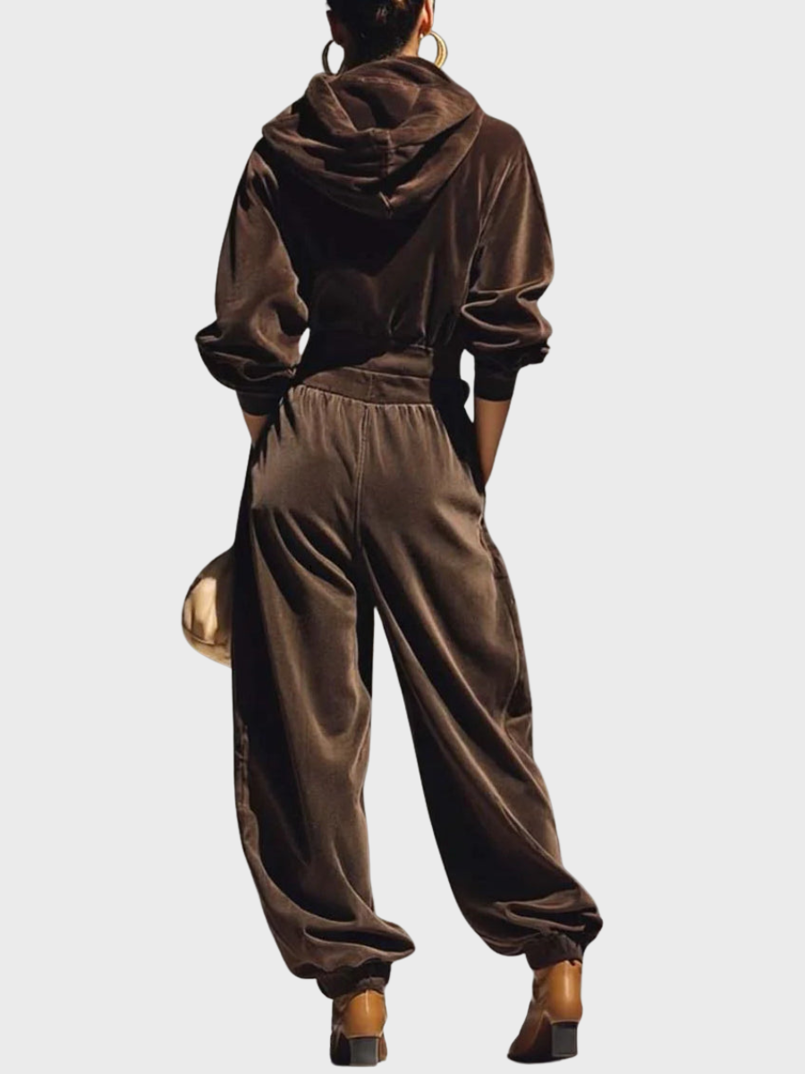 Skaidre | Velvet Long Sleeve Two-Piece Set