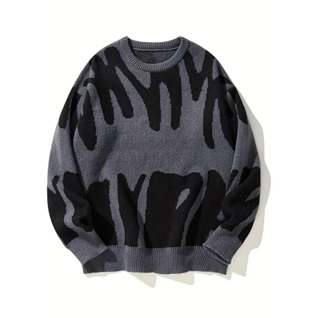 Jochem | Sweater With Hood and Blue Contrast Stitching