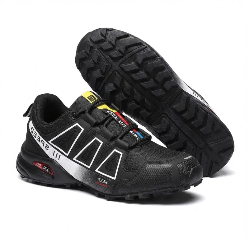 Elsie | Trail Sneakers With Colorblock Lace-Up Panels