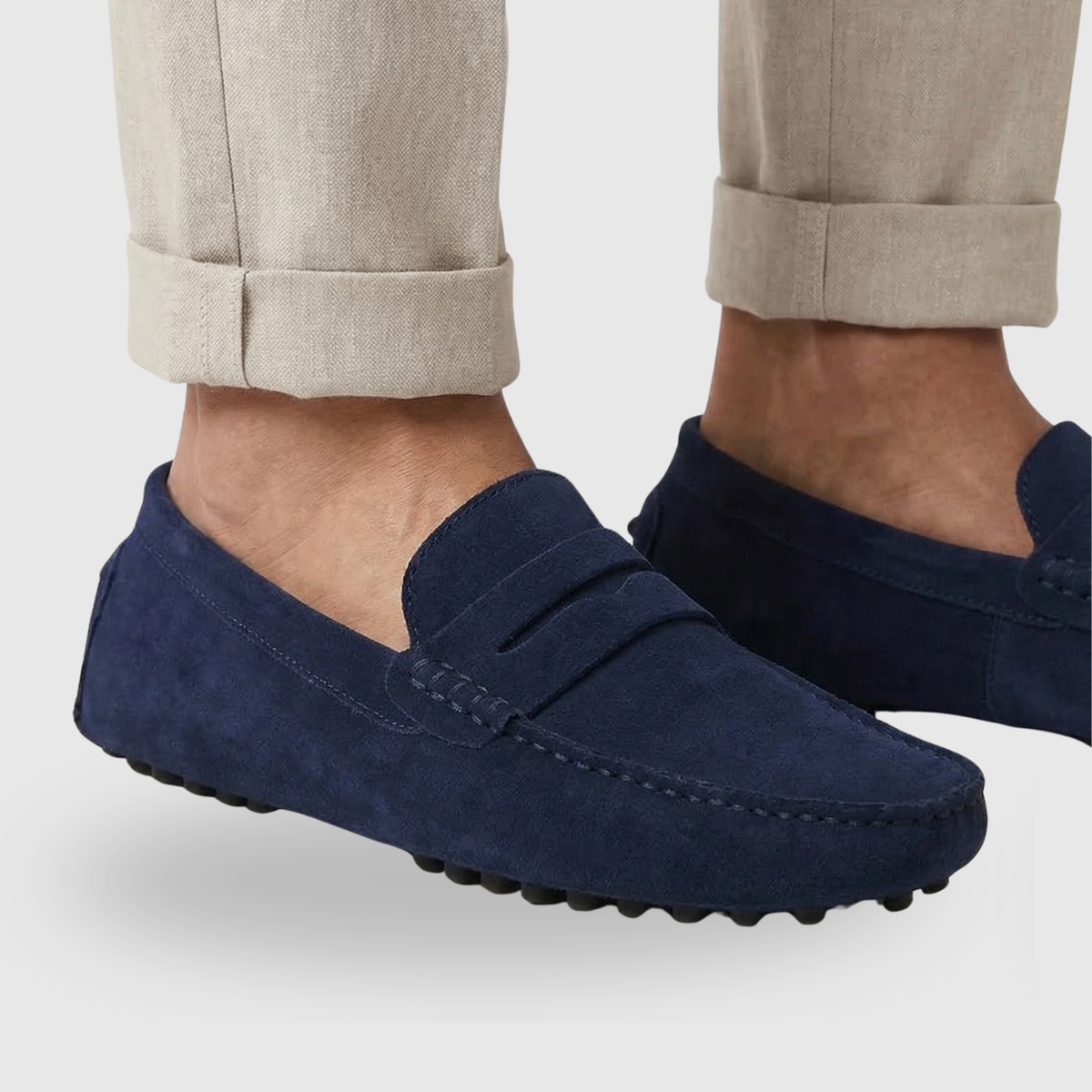 Vortexedge | Suede Slip-On Moccasins with Flexible Sole
