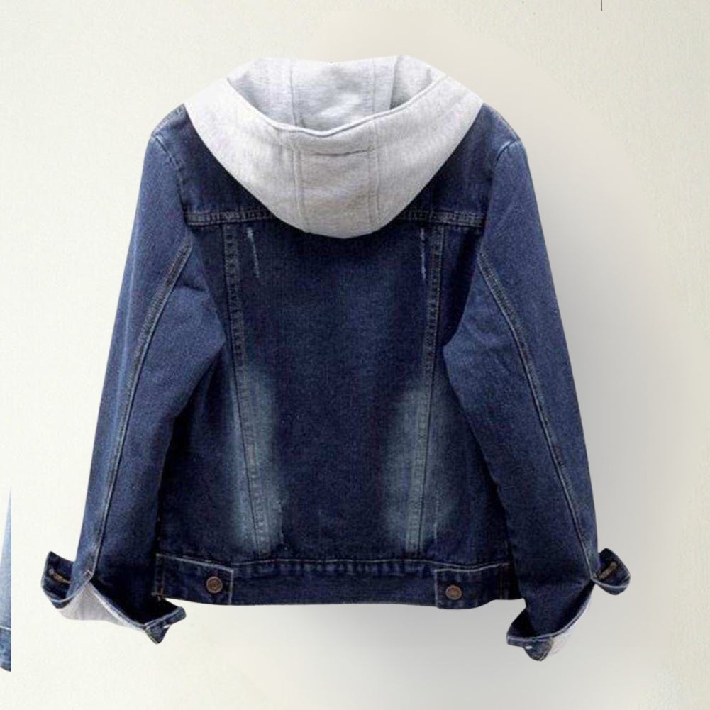 Callina | Denim Jacket with Hood and Pockets