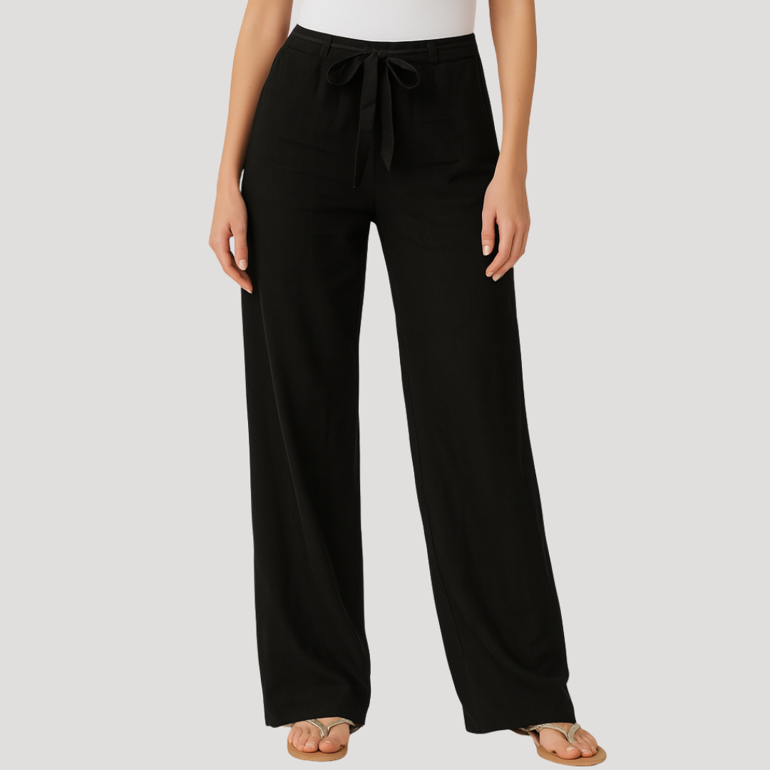 Eylem | Wide Leg Drawstring Pants With Pockets