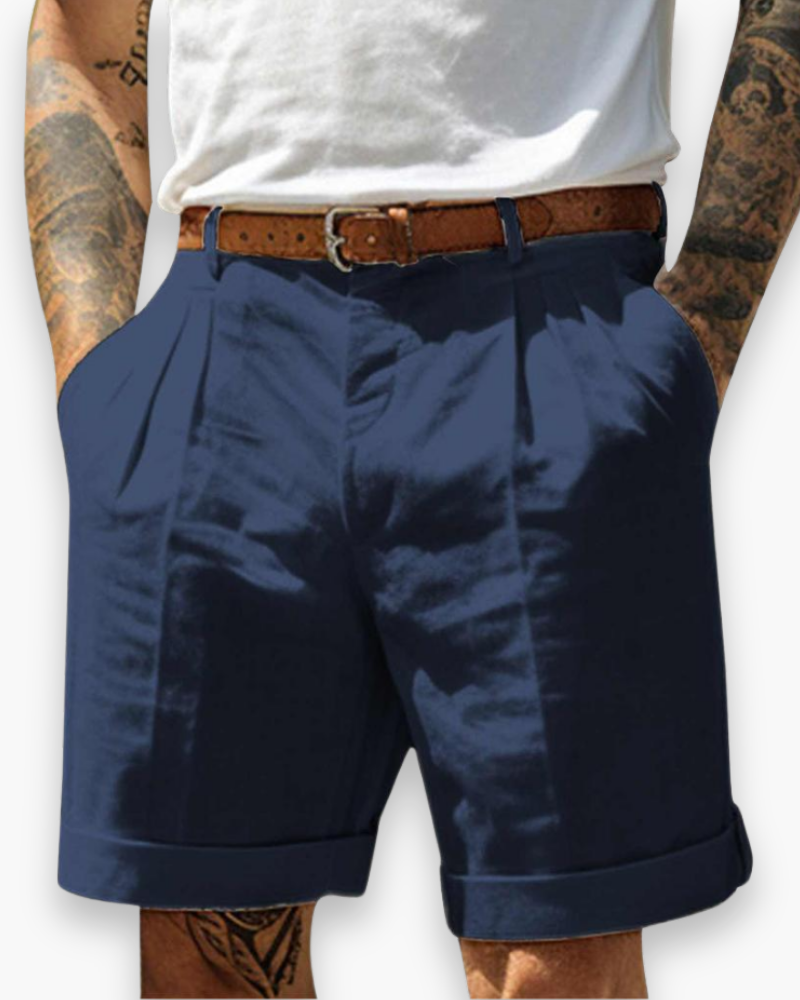 Javaid | Tailored Pleated Chino Shorts