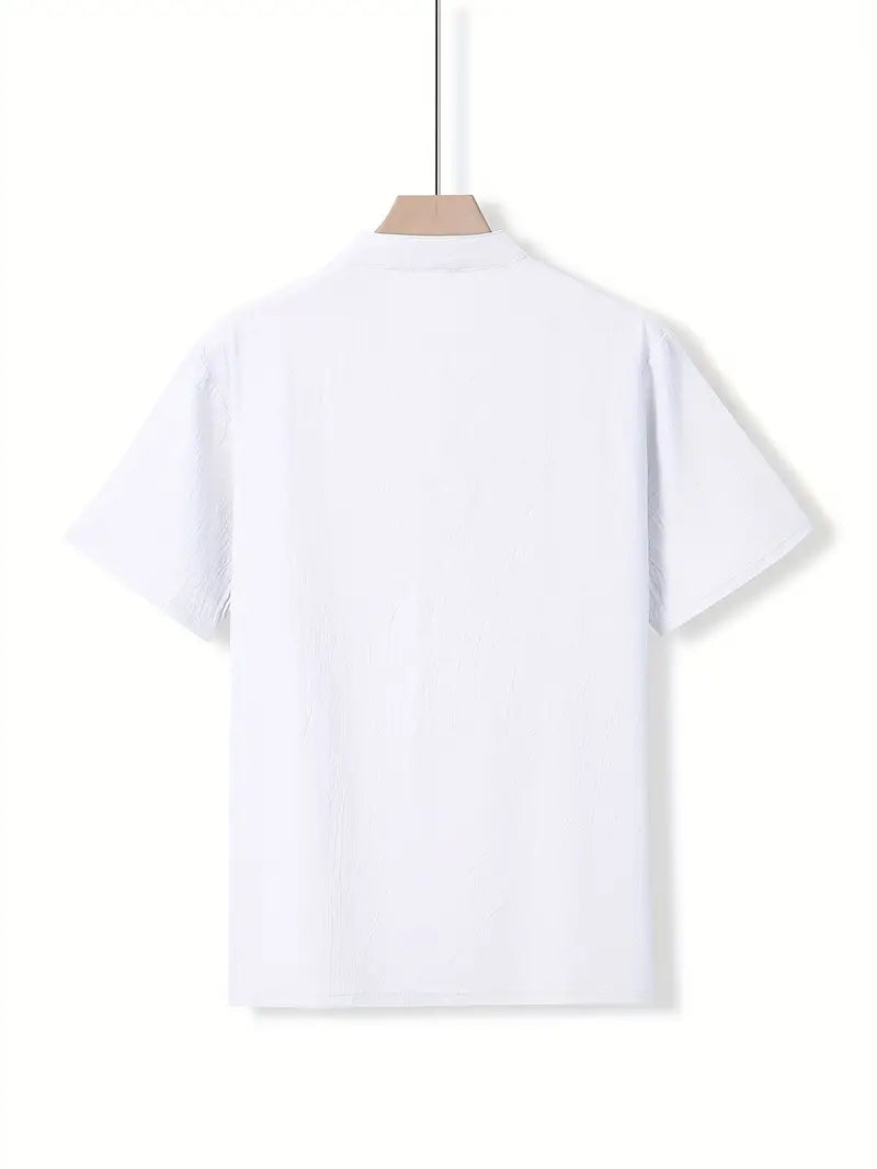Vaughn - Short Sleeve Henley Pocket Shirt
