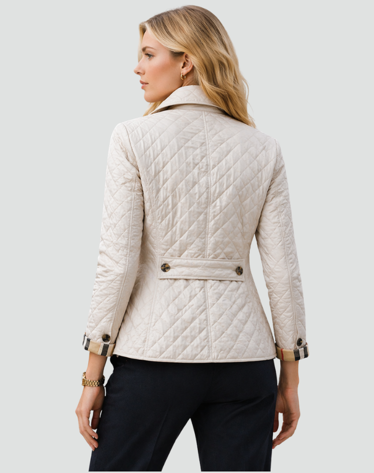 Myrna | Jacket Quilted Stand Collar Button Front