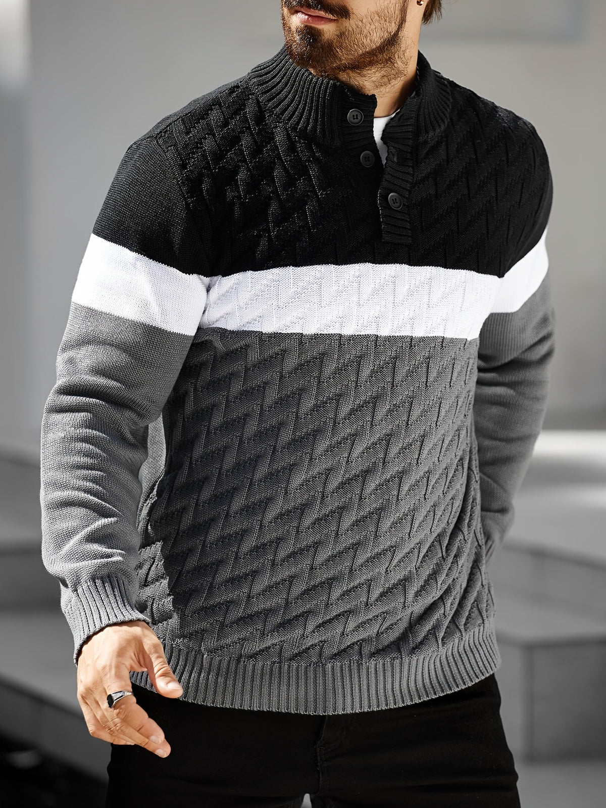 Vivena | Casual Stand Collar Knitted Sweater