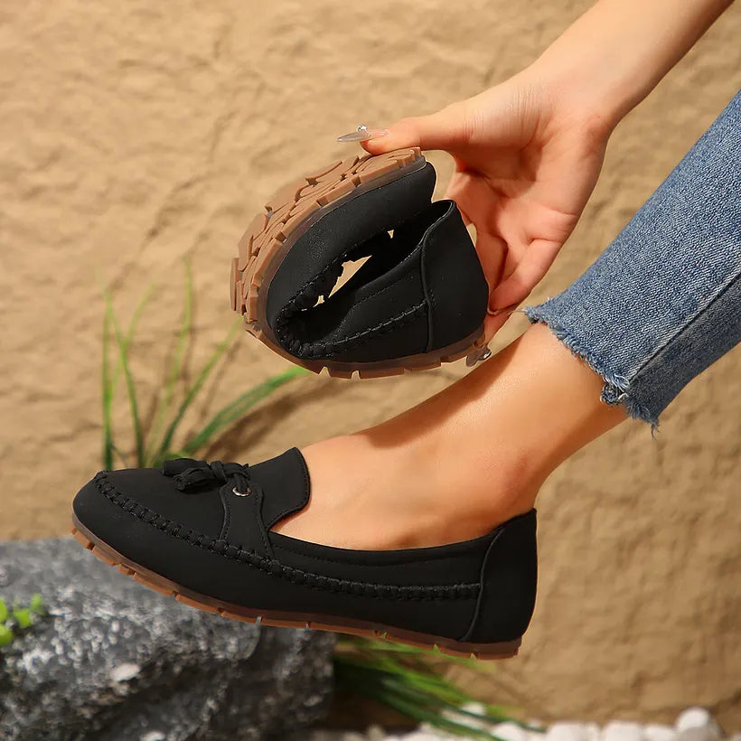 Patamon | Slip-On Tassel Loafers with Moc Toe
