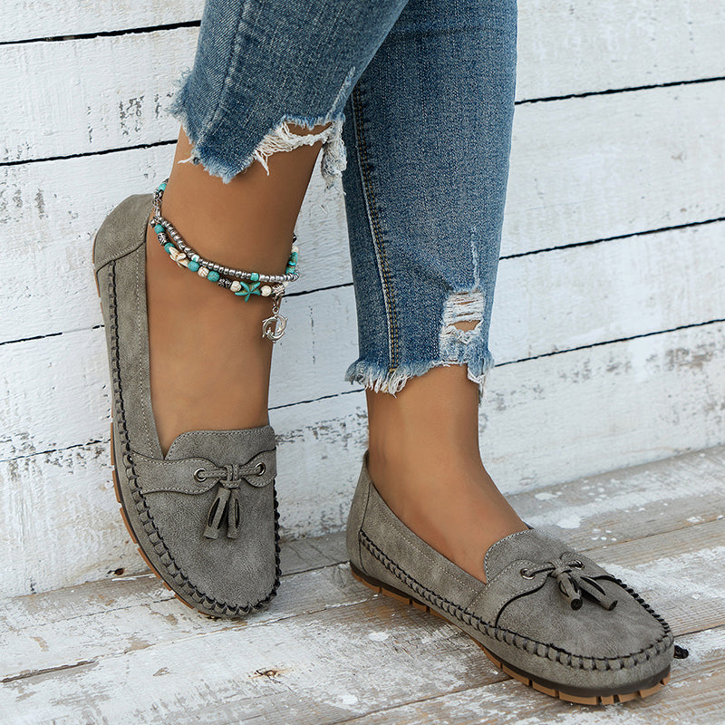 Tânia | Tassel Slip-On Loafer Flats
