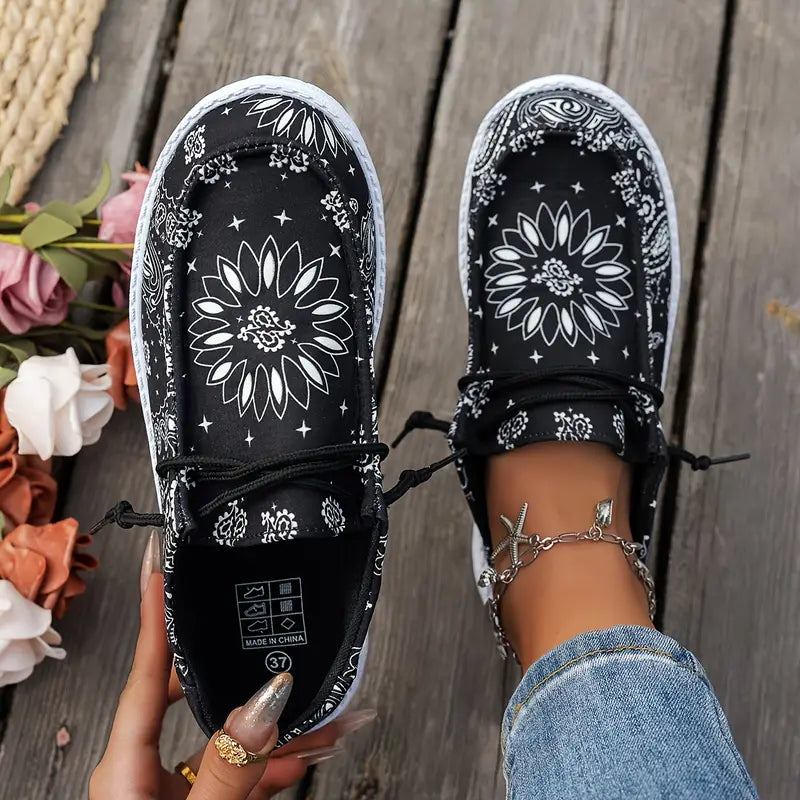 Isavella | Floral Pattern Slip-On Casual Shoes