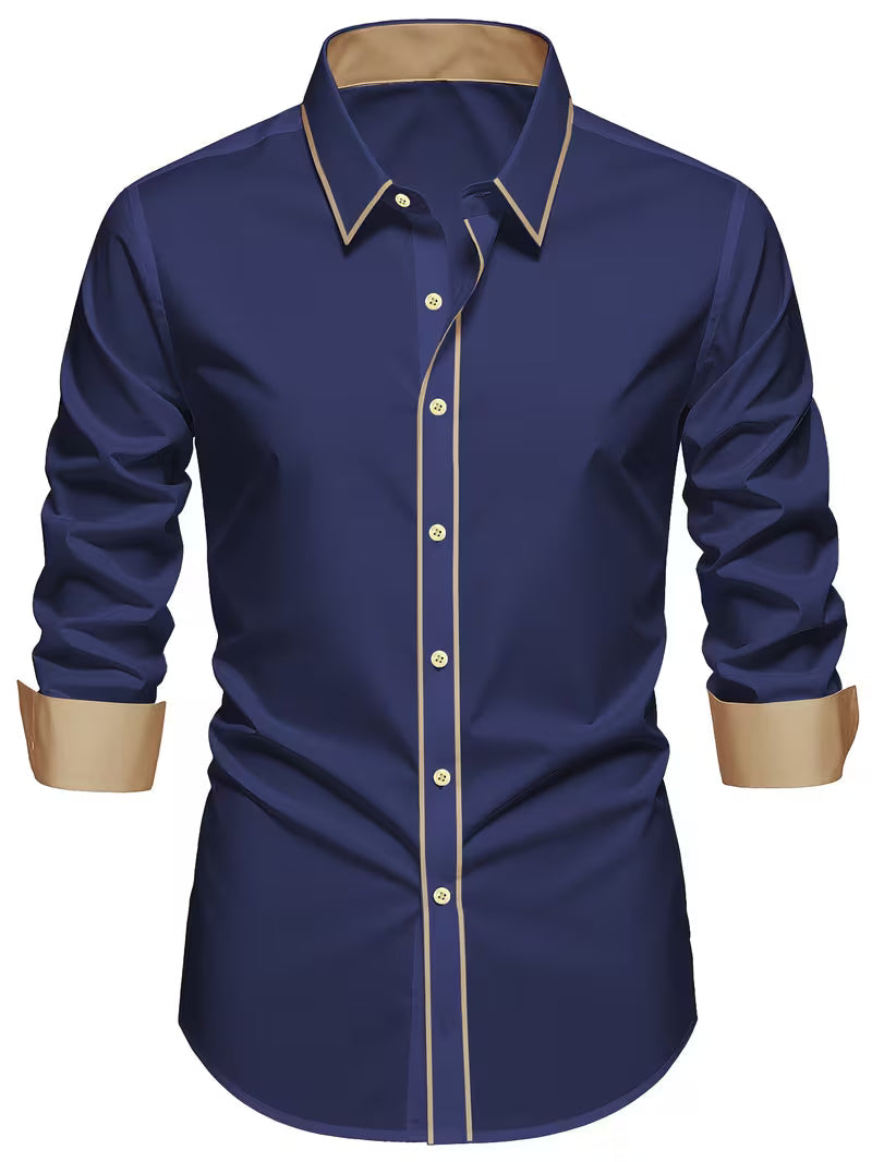 Daven | Long Sleeve Slim Fit Button Shirt