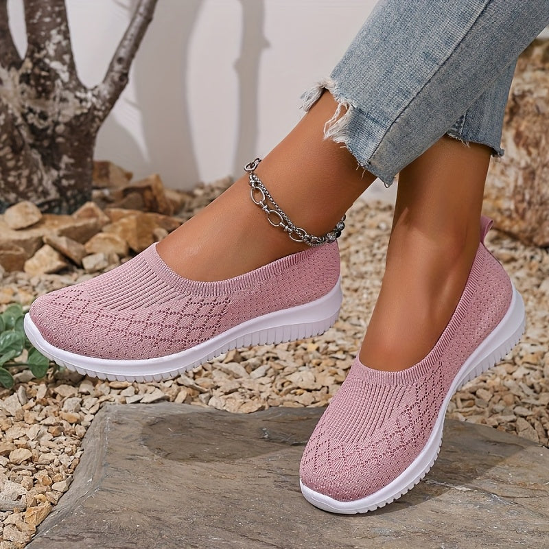 Syffina - Breathable Slip On Walking Shoes