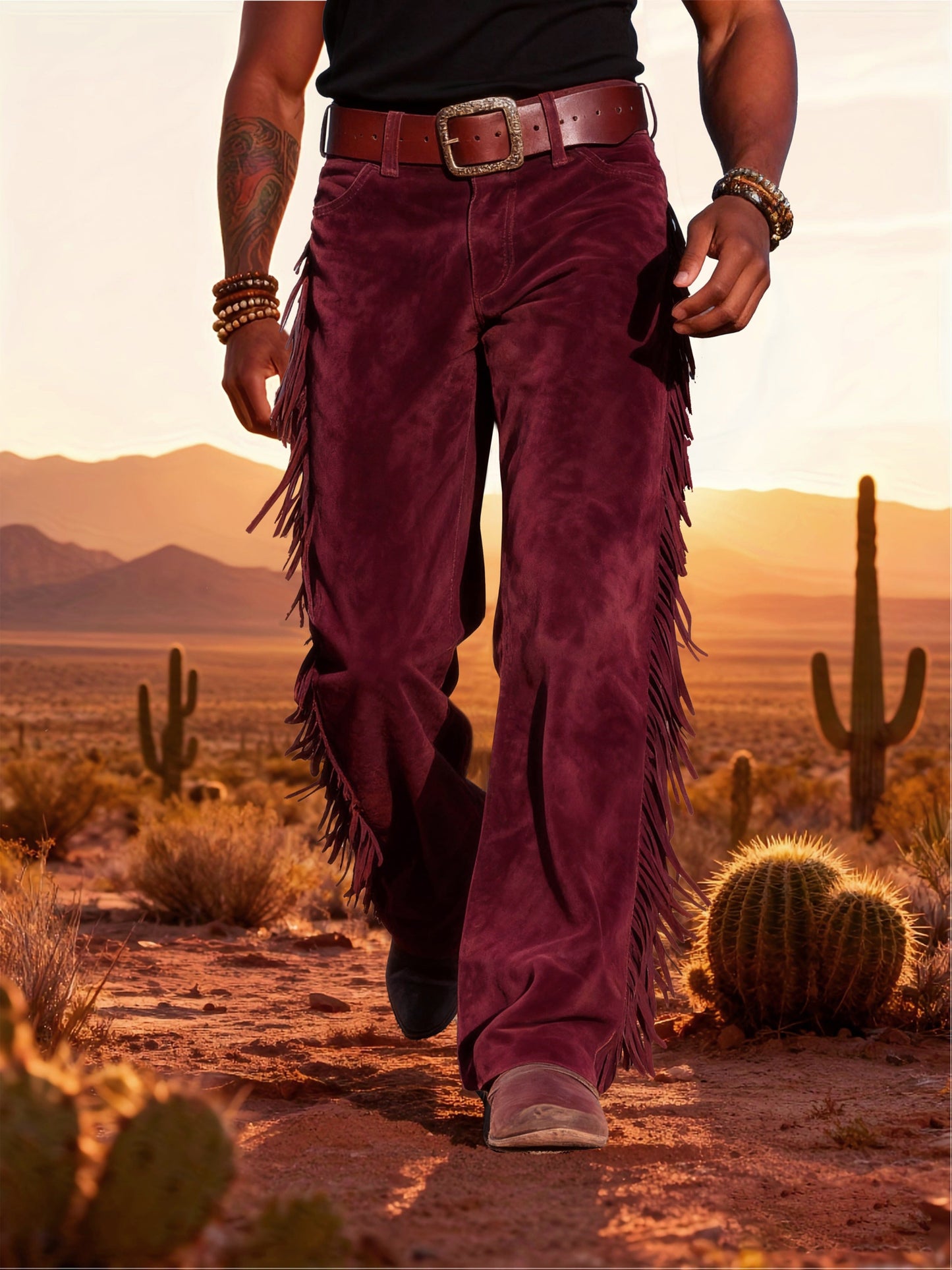 Altan - Fringe Straight Leg Western Trousers