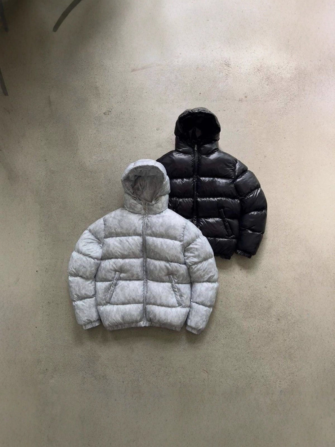 Amar | Puffer Jacket Black Hooded Zip Front