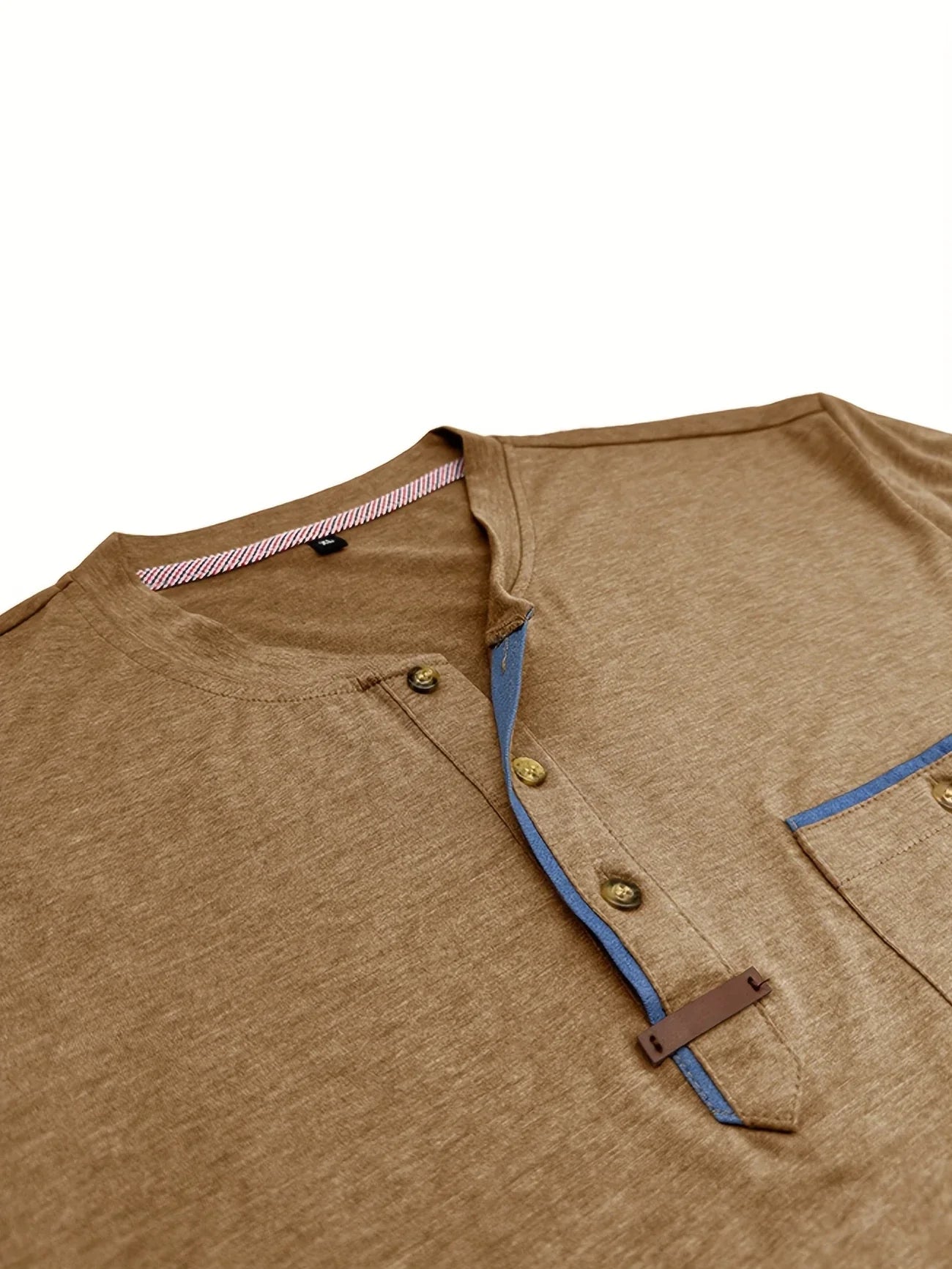 Saxon | Short Sleeve Pocket Henley T Shirt