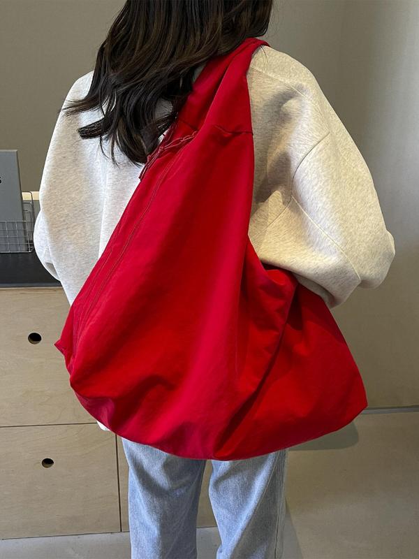 Marilla |  Oversized Nylon Slouch Shoulder Bag
