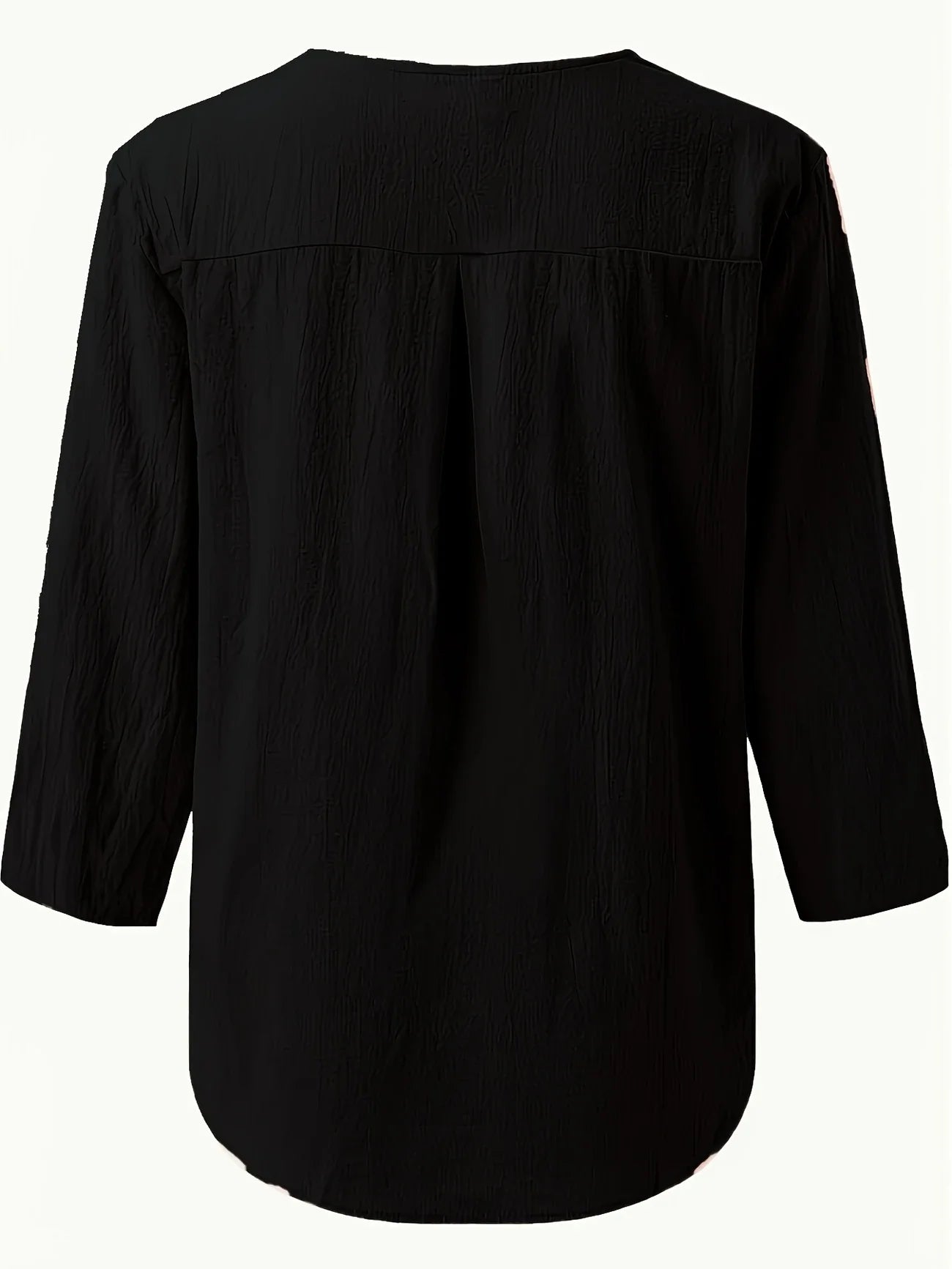 Mykaela | Blouse With Button V Neckline