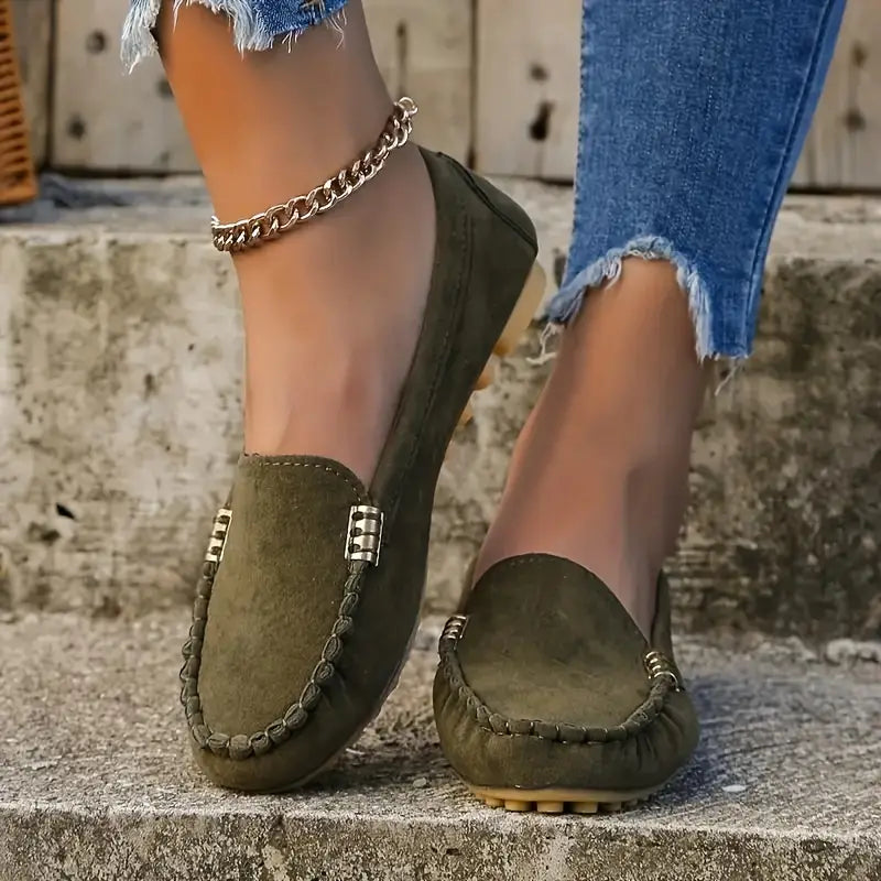 Mitsuko | Slip-On Round Toe Casual Loafers