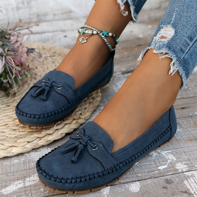 Tânia | Tassel Slip-On Loafer Flats