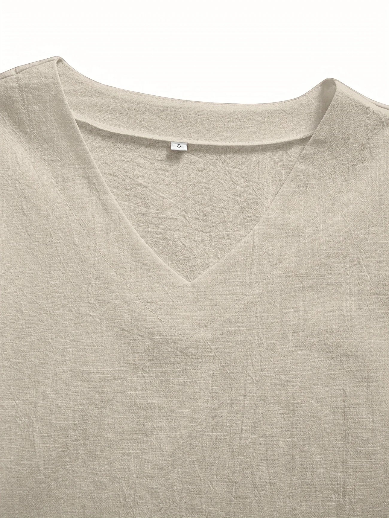 Mattea | V Neck Loose Fit Short Sleeve Top