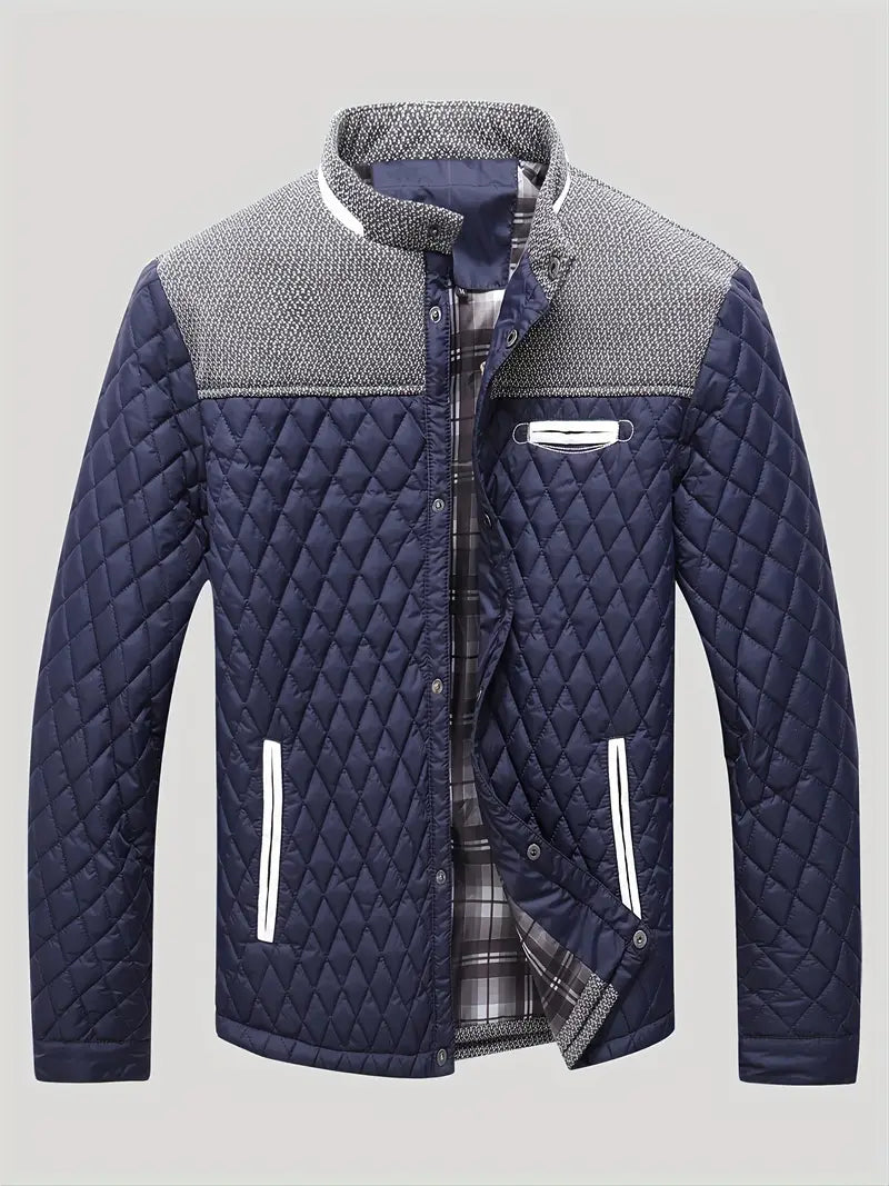 Proctor | Quilted Stand Collar Zip Jacket