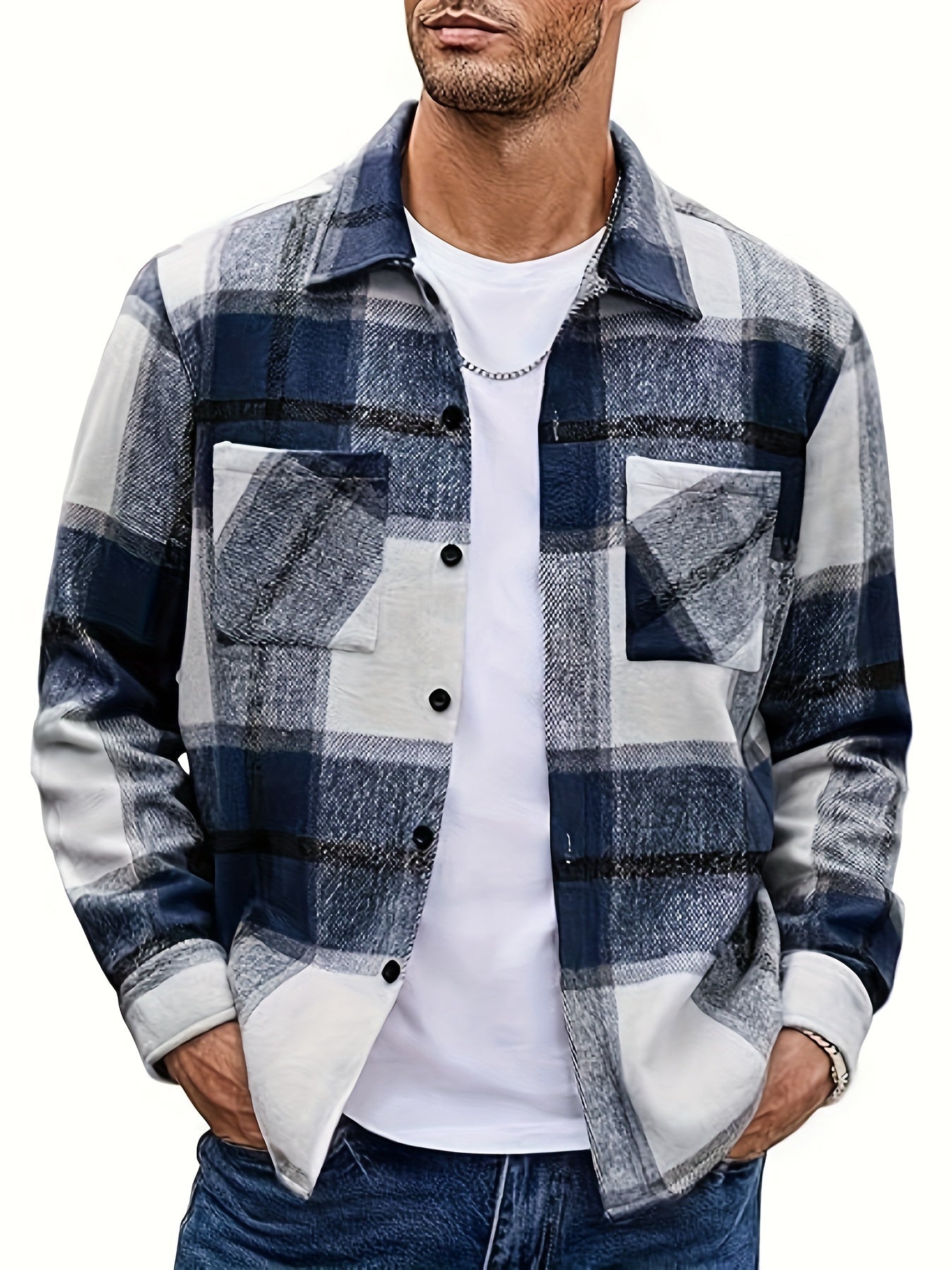 Bobby | Plaid Long Sleeve Shirt Jacket