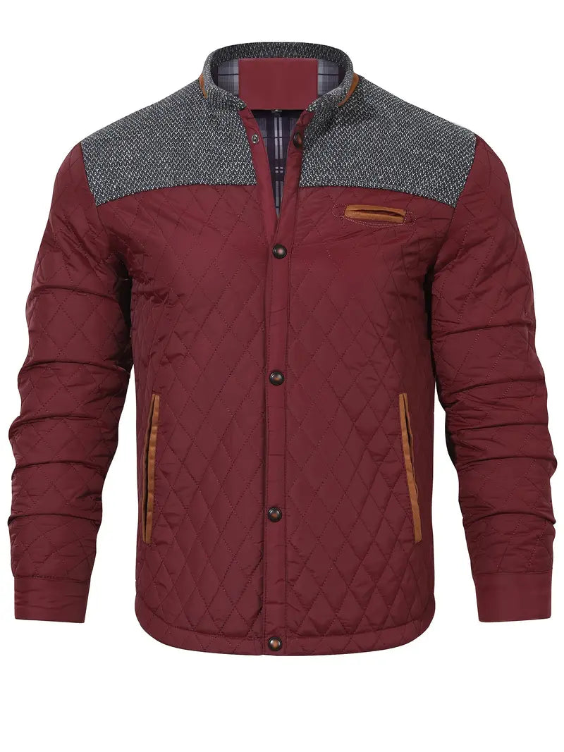 Proctor | Quilted Stand Collar Zip Jacket