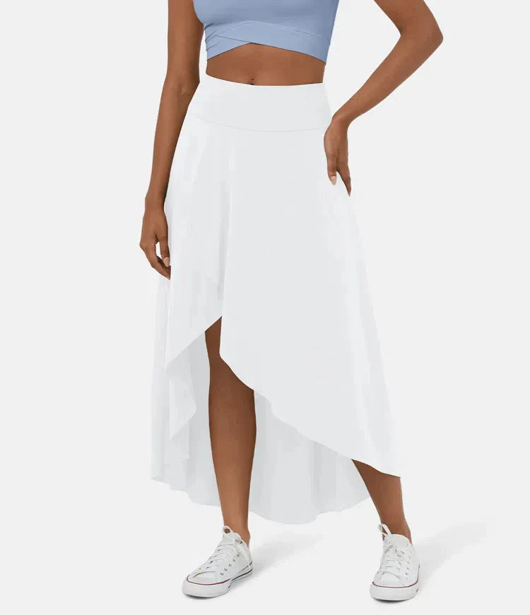 Keisha | Skirt High Waist Asymmetric Ruffle Hem