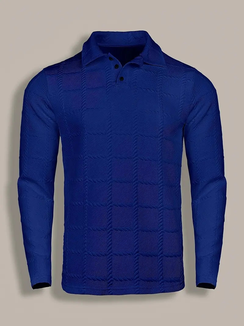 Lorcer | Long Sleeve Button Shirt with Textured Design