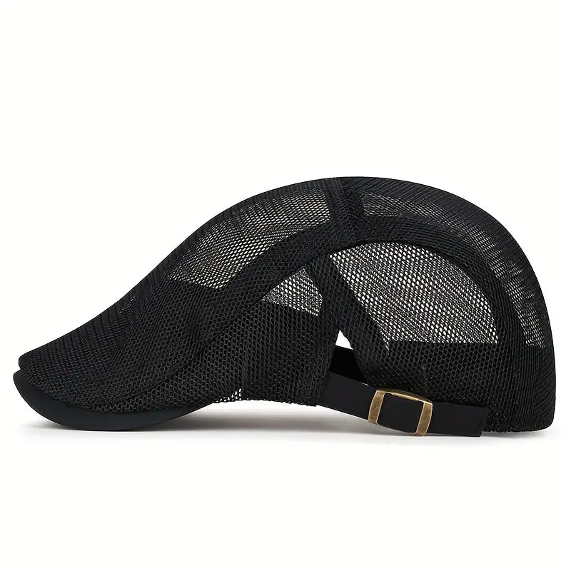 Beckett | Mesh Flat Cap Adjustable Golf Hat