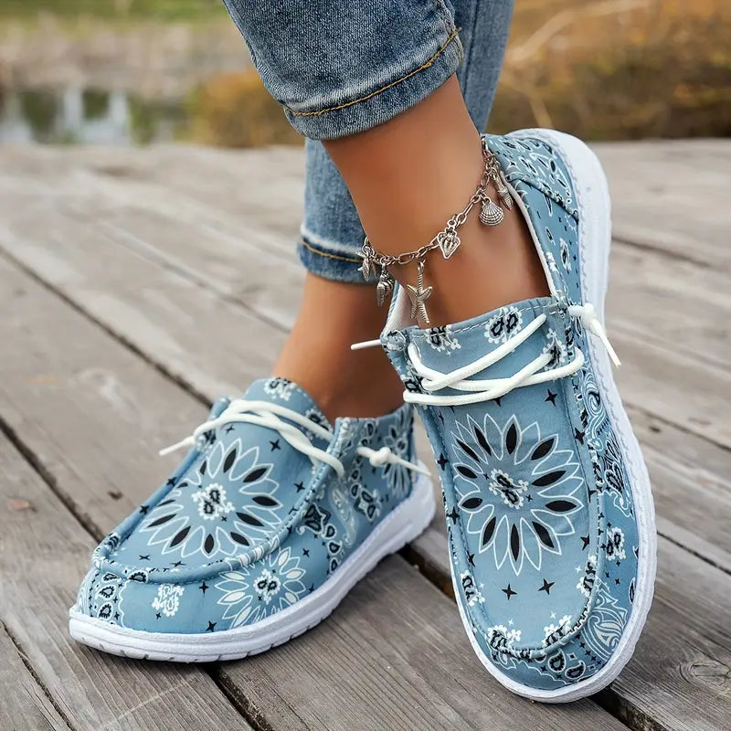 Isavella | Floral Pattern Slip-On Casual Shoes