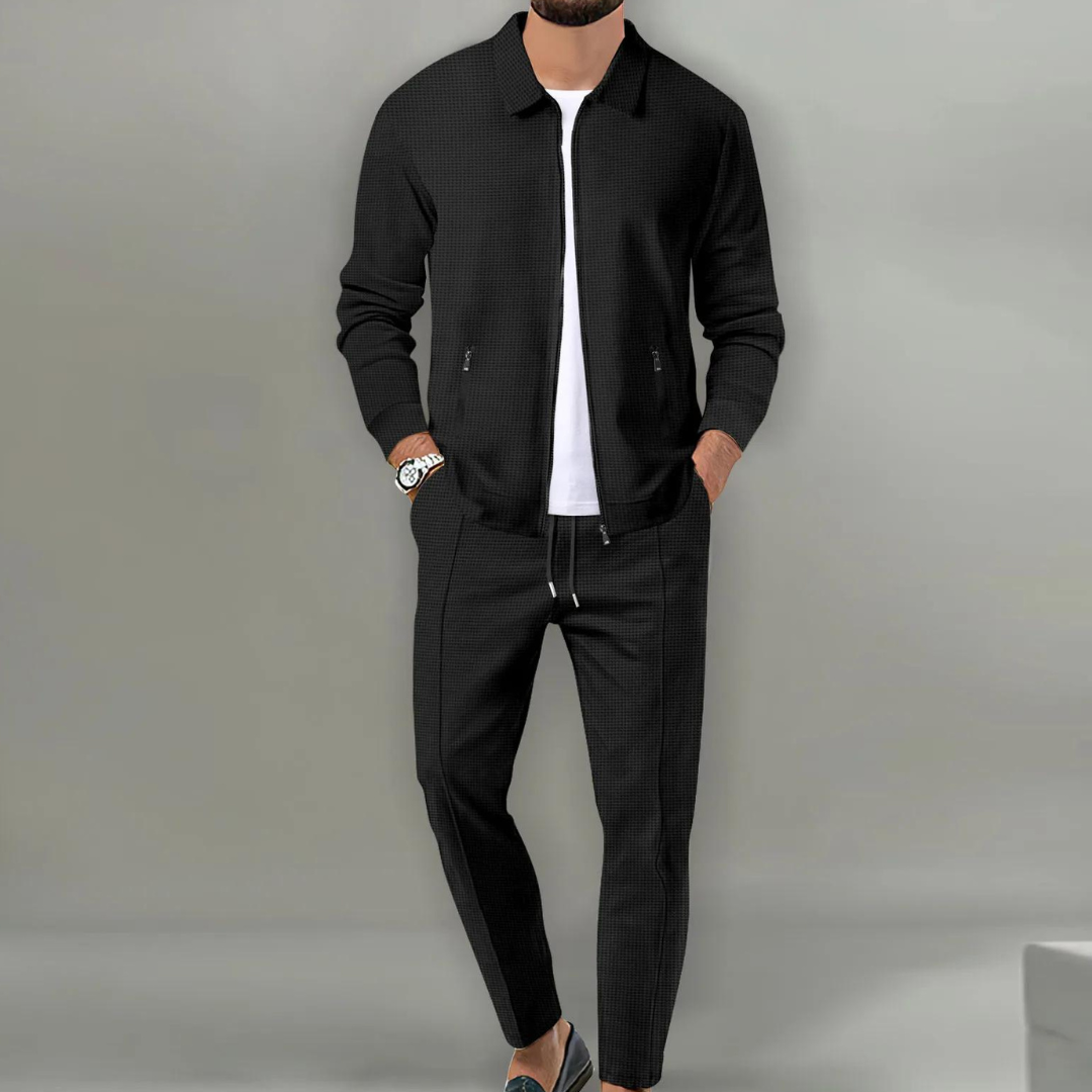 Hank | Zip-Up Jacket and Tapered Pants Set