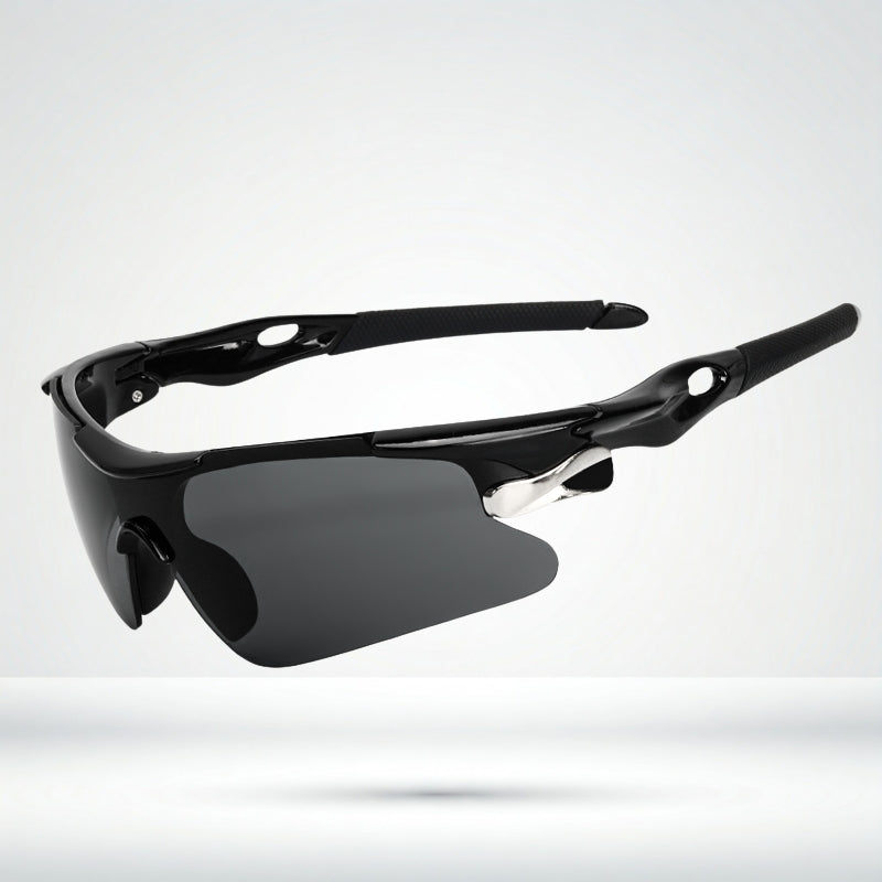 Salmeron - Sport Wraparound Sunglasses Mirrored Lens Lightweight Frame