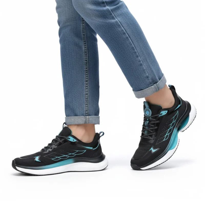 Lynda | Athletic Sneakers With Lace-Up Side Pattern