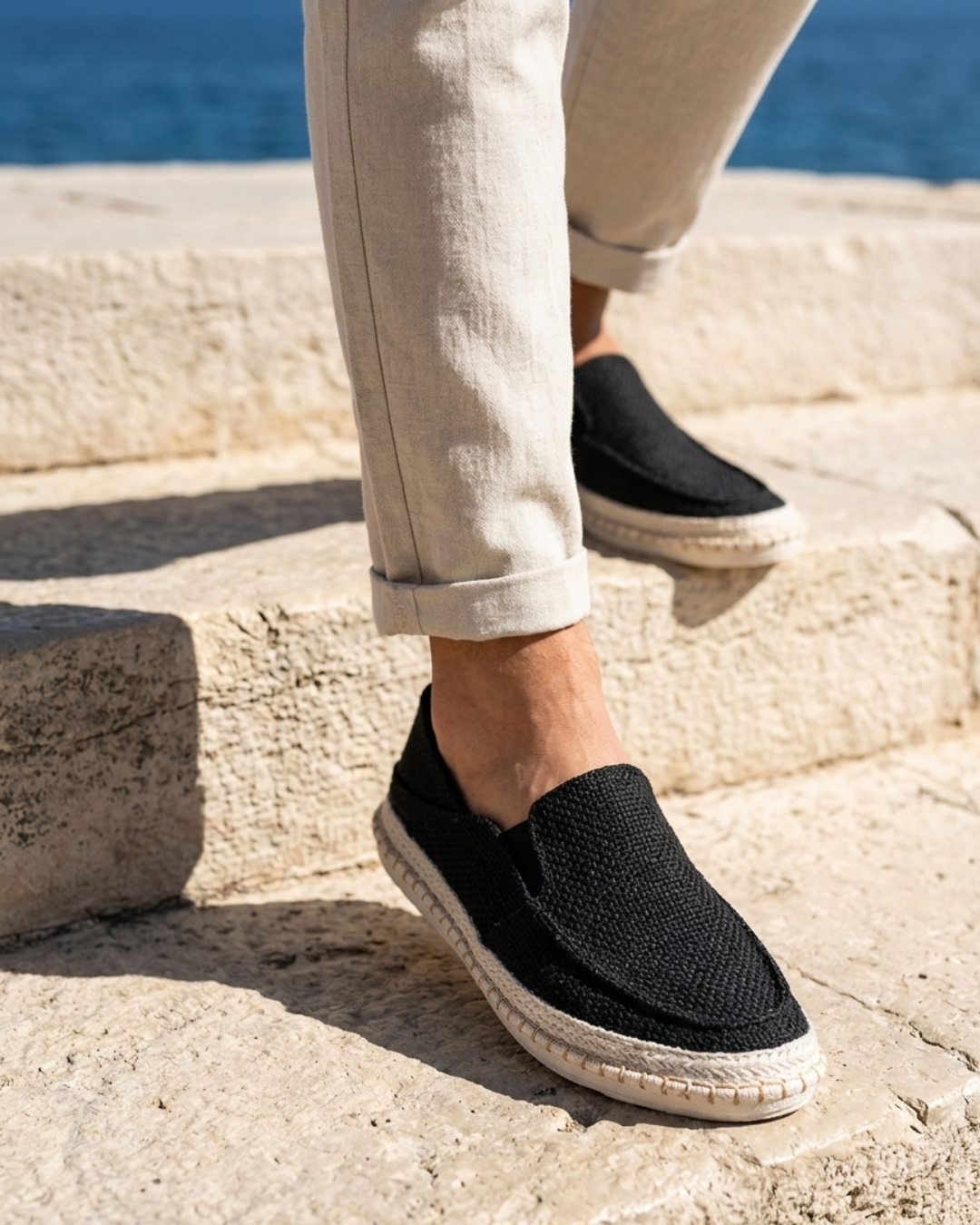 Gayel | Slip-On Woven Espadrille Casual Loafers