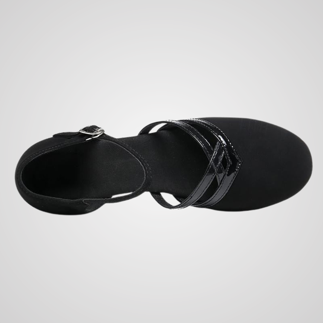 Lowitja | Black Mary Jane Low Heel Shoes