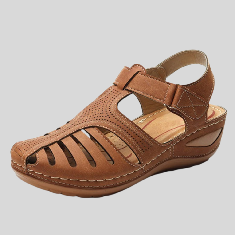 Leola | Closed Toe Cutout Strap Sandals