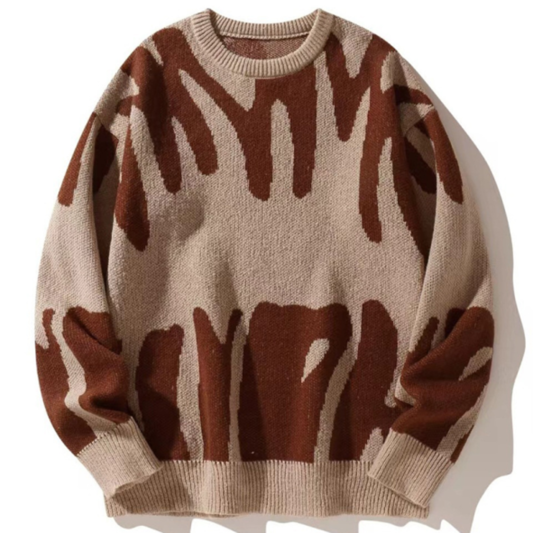 Jochem | Sweater With Hood and Blue Contrast Stitching