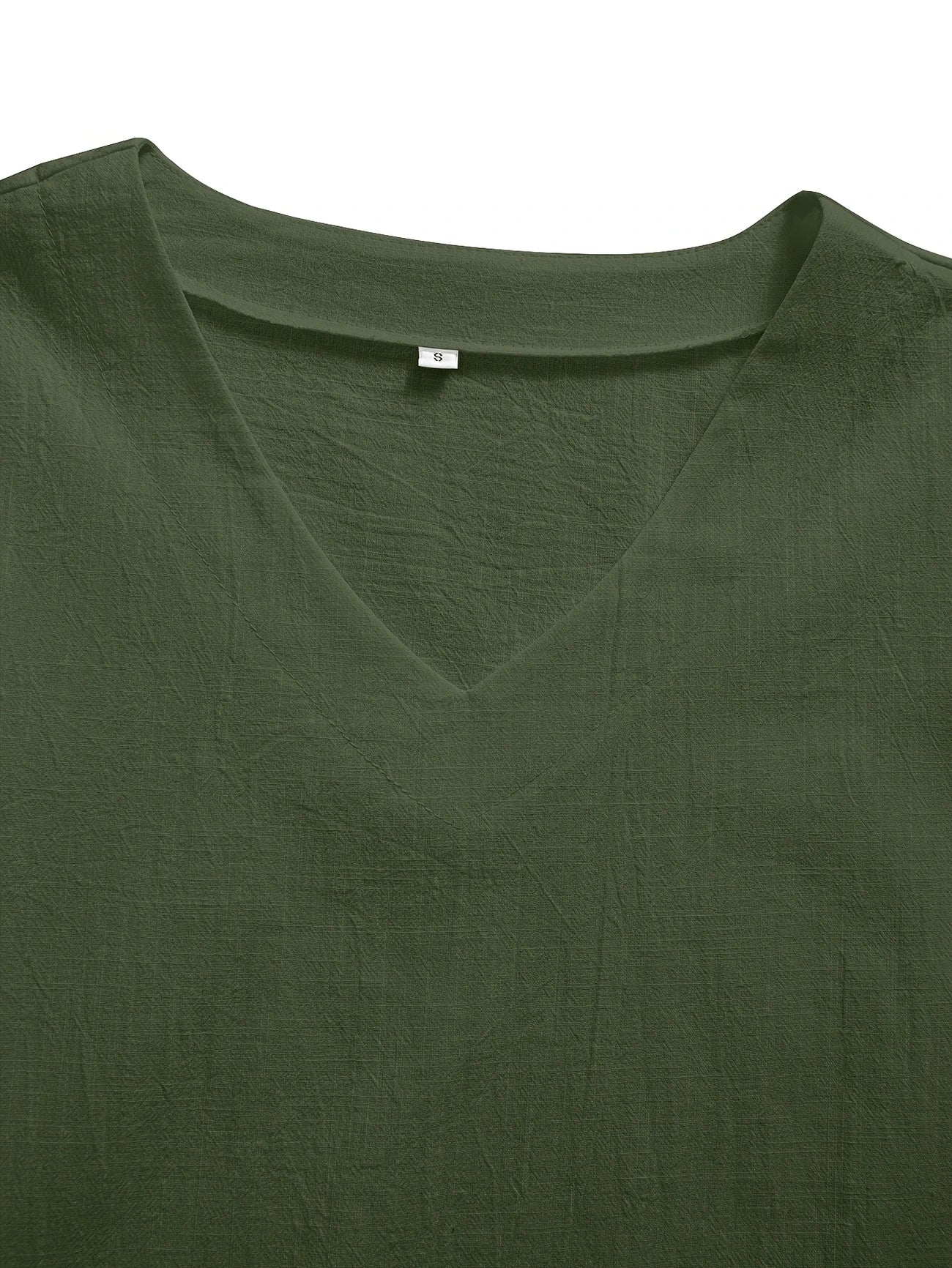 Mattea | V Neck Loose Fit Short Sleeve Top