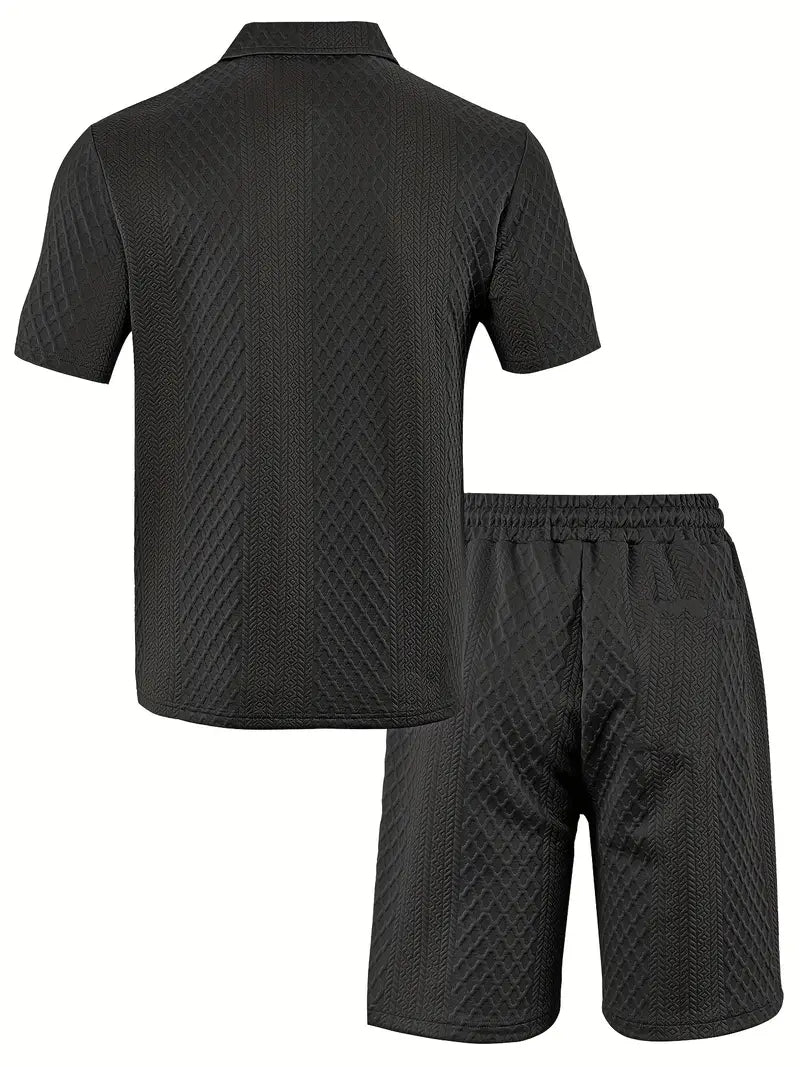 Francisco | Textured Short Sleeve Polo Set