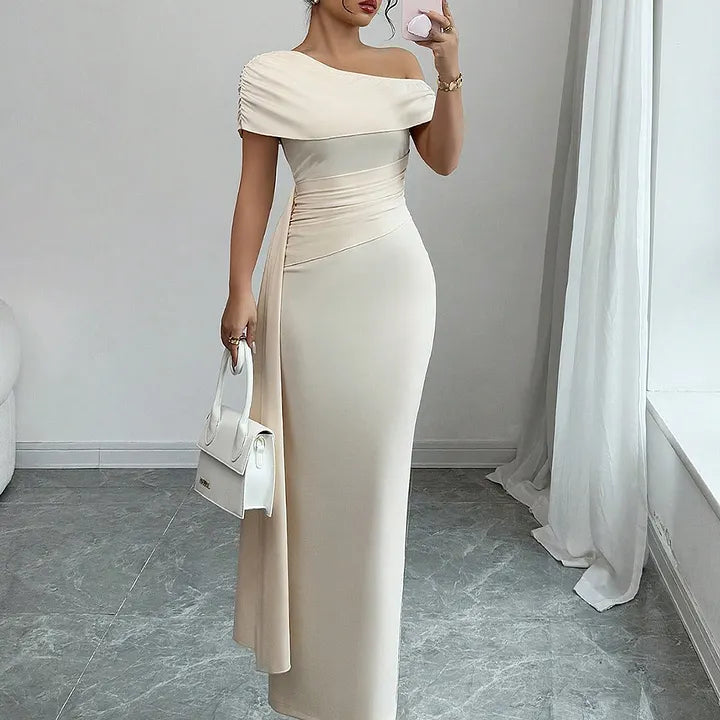Bianca | One Shoulder Maxi Dress in Multiple Colors