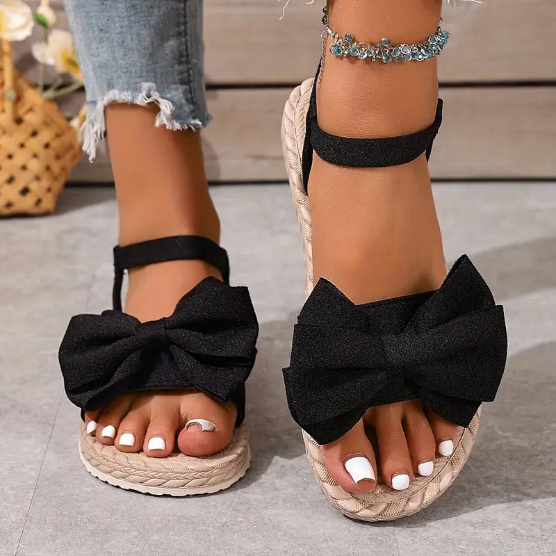 Michela | Bow Knot Open Toe Ankle Strap Sandals